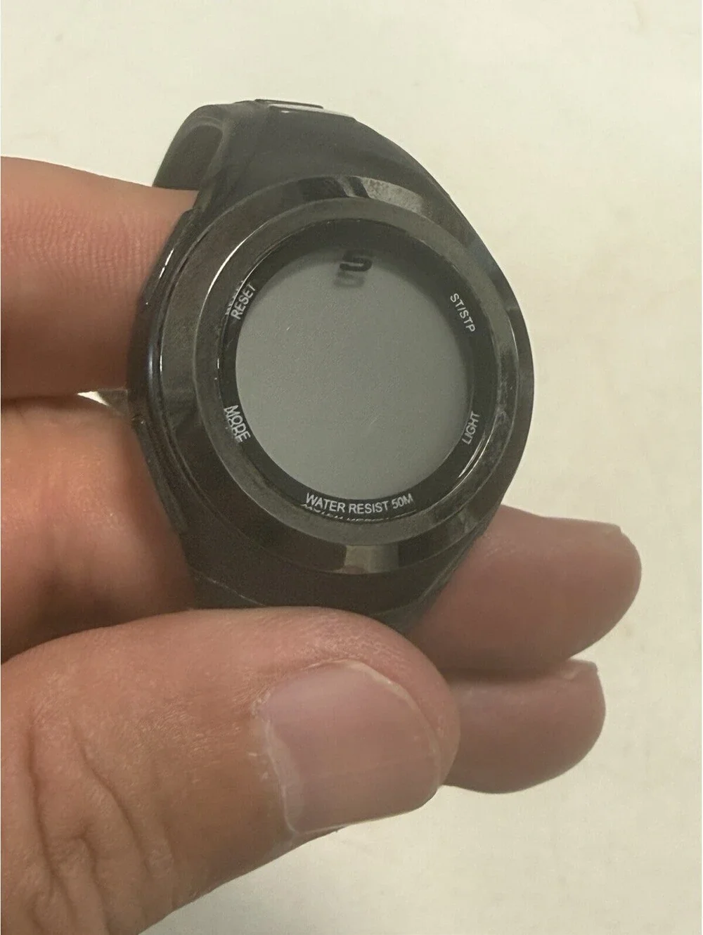 Skechers Tennyson Womens Digital Black Strap Watch Sr2063 Water Rest. Needs Batt